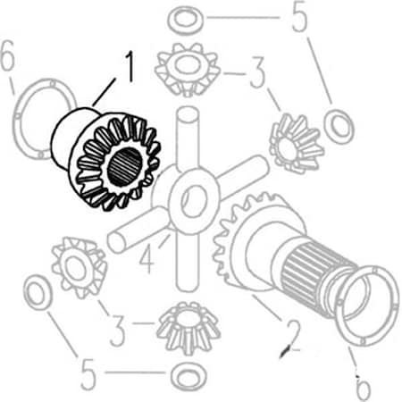Aftermarket New Tractor Differential Side Gear Fits Ford 2000 2600 2610 Plus C5NN4236A